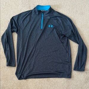 Under Armour Men's Gray Jacket with Blue Accents